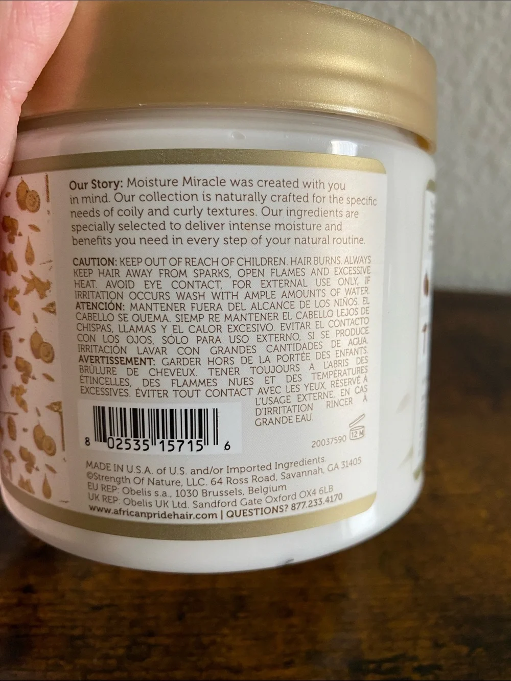 African Pride Moisture Miracle Leave-In Cream (Coconut & Baobab Oil)